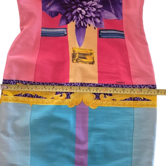 Versace Multicolor Mini Dress - Picture 11 of 16